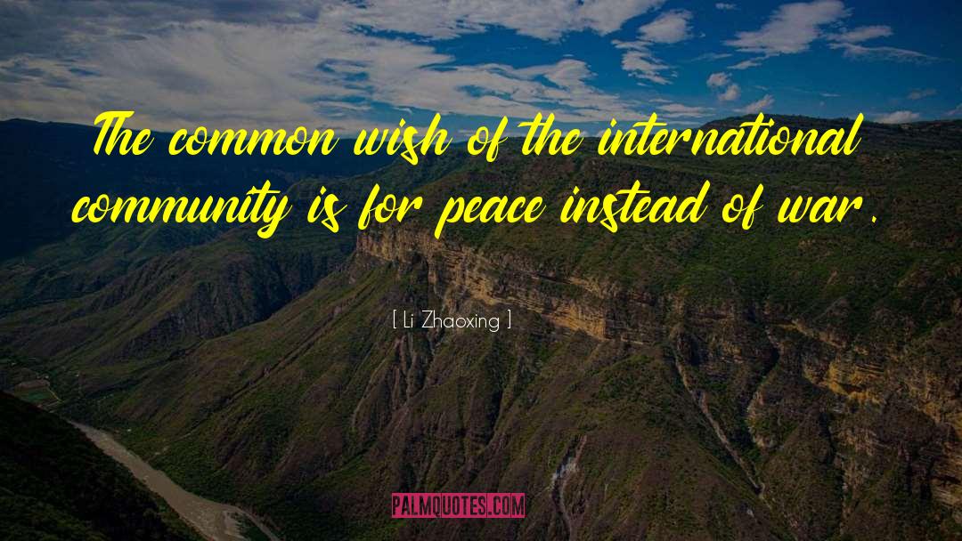 Yoga For International Peace quotes by Li Zhaoxing