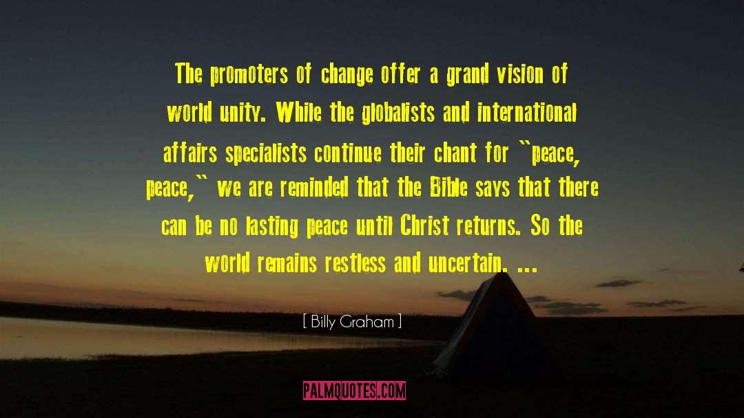 Yoga For International Peace quotes by Billy Graham