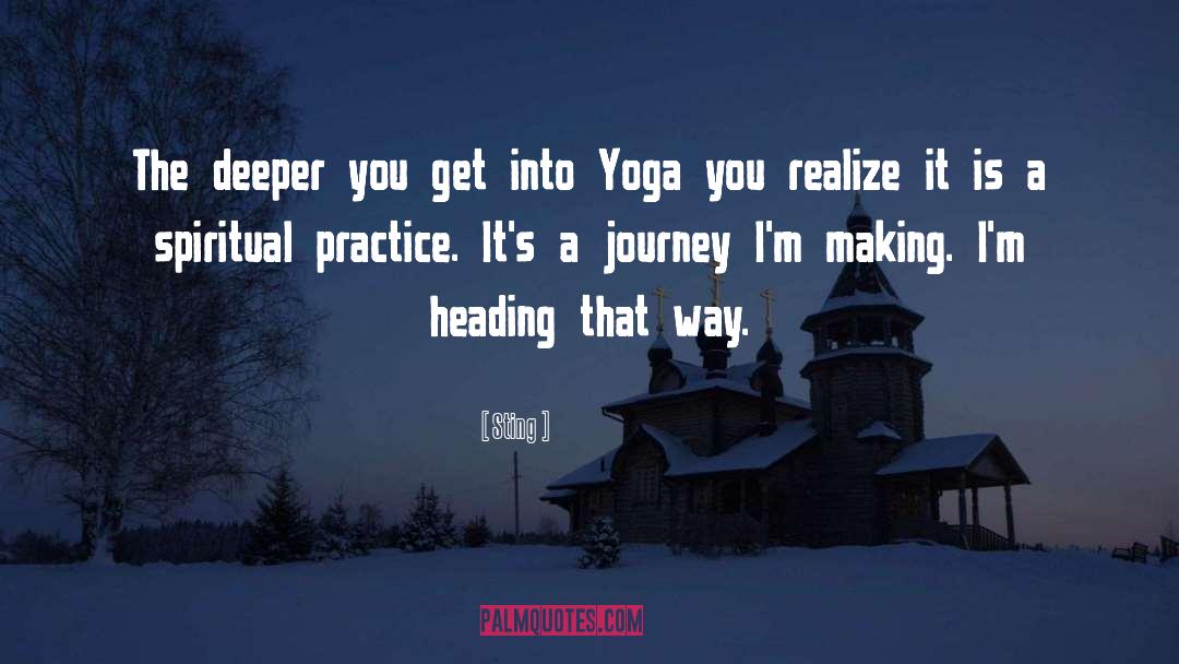 Yoga Poses quotes by Sting