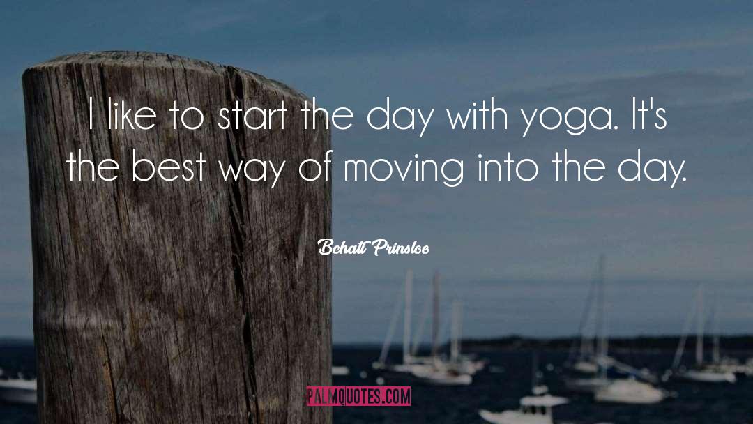 Yoga quotes by Behati Prinsloo