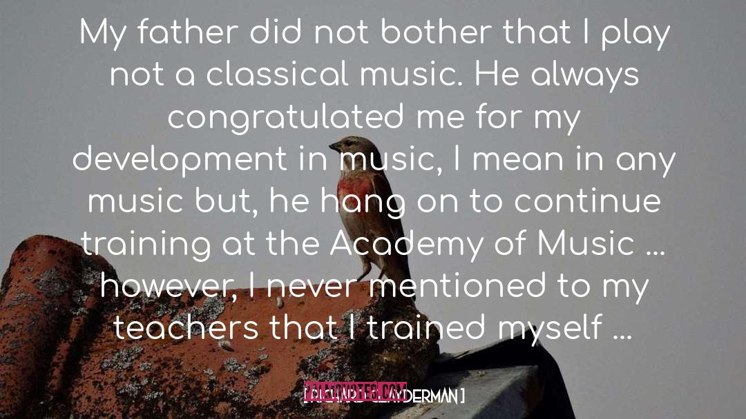 Yoga Teacher Training quotes by Richard Clayderman