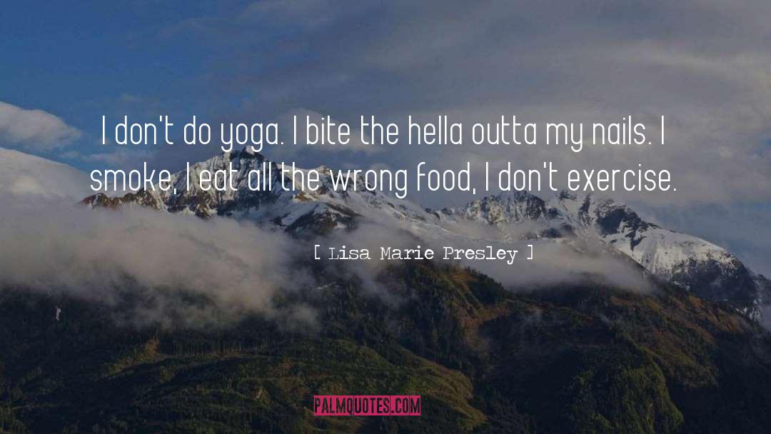 Yoga Tips quotes by Lisa Marie Presley