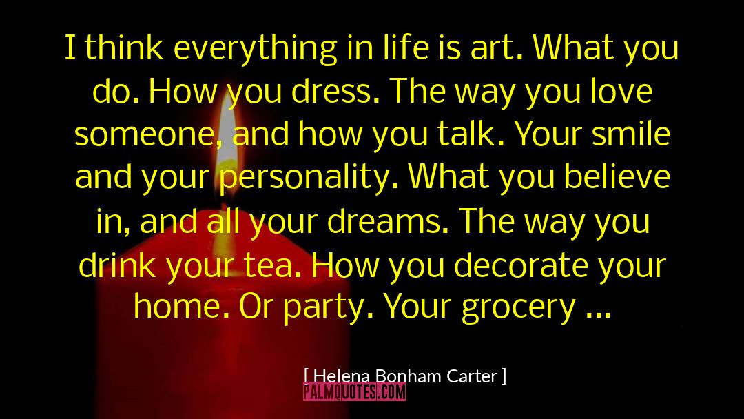 Yogi Tea quotes by Helena Bonham Carter