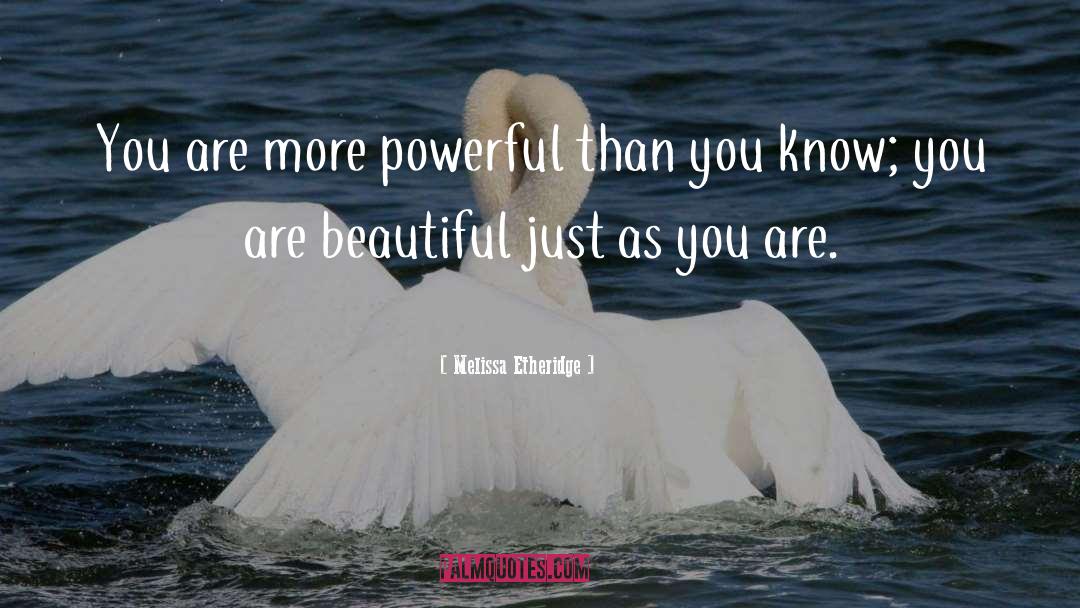 You Are Beautiful quotes by Melissa Etheridge