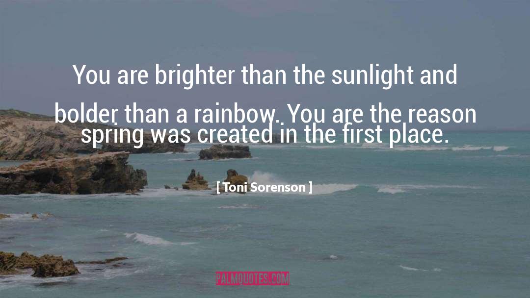 You Are Brighter Than The Sun quotes by Toni Sorenson