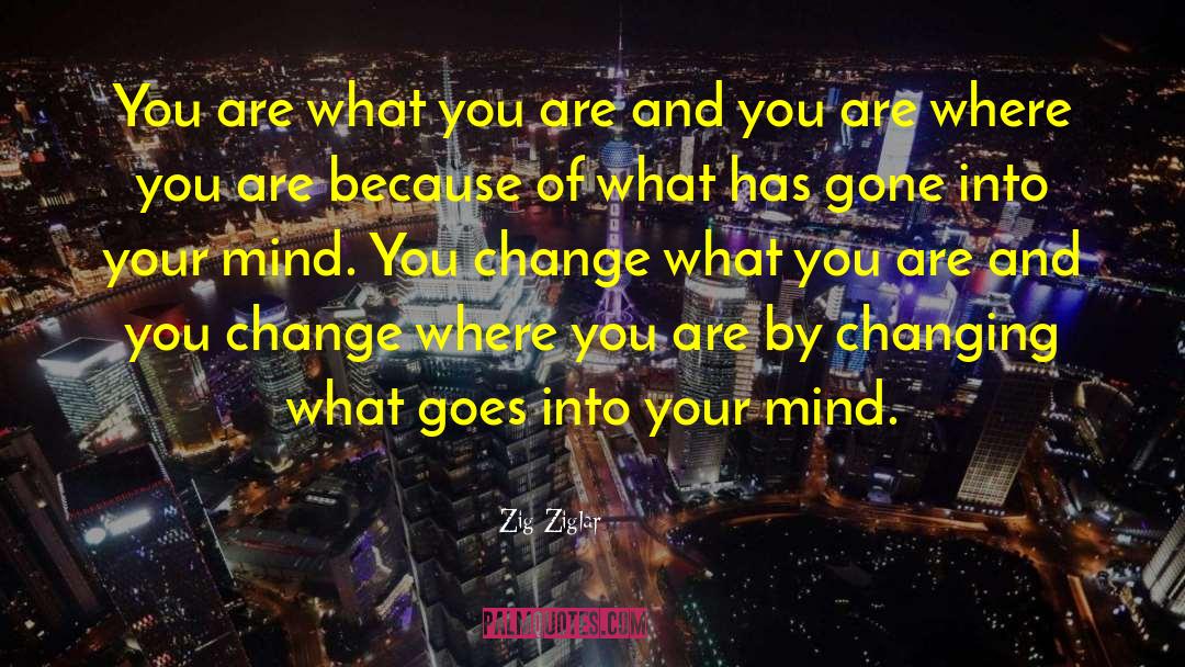 You Are Changing quotes by Zig Ziglar