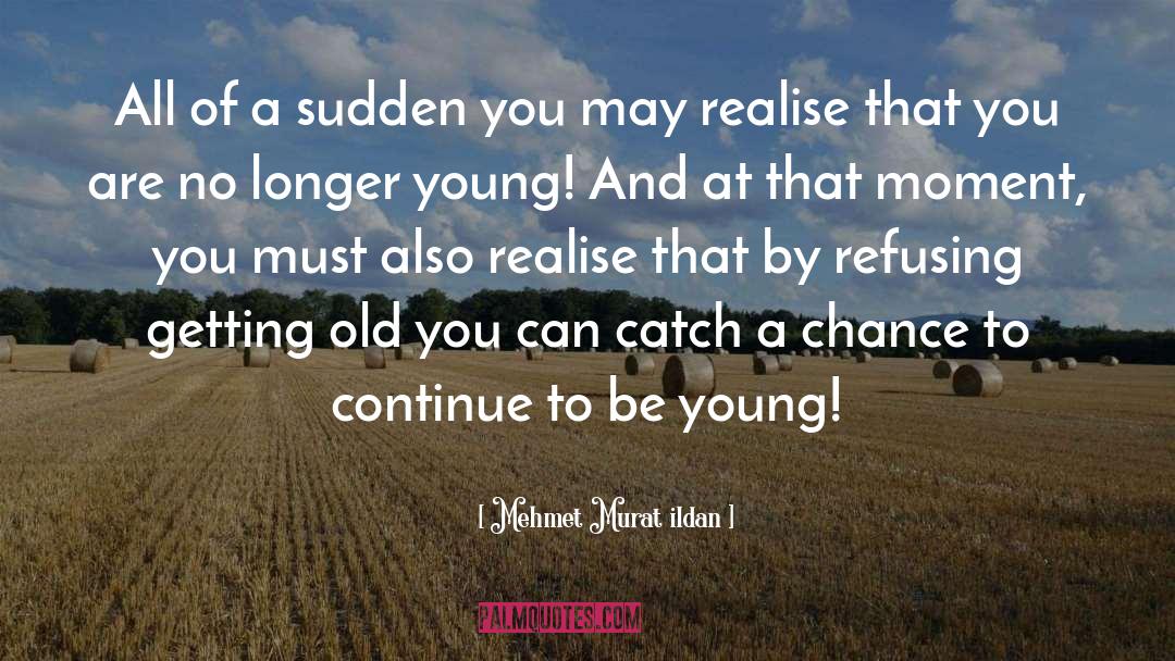 You Are Getting Older quotes by Mehmet Murat Ildan