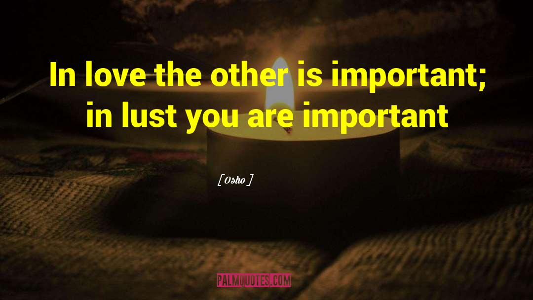 You Are Important quotes by Osho