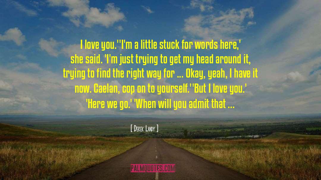 You Are In Love quotes by Derek Landy