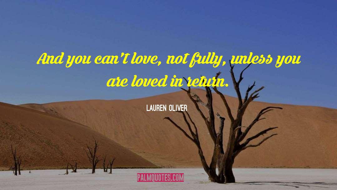 You Are Loved quotes by Lauren Oliver
