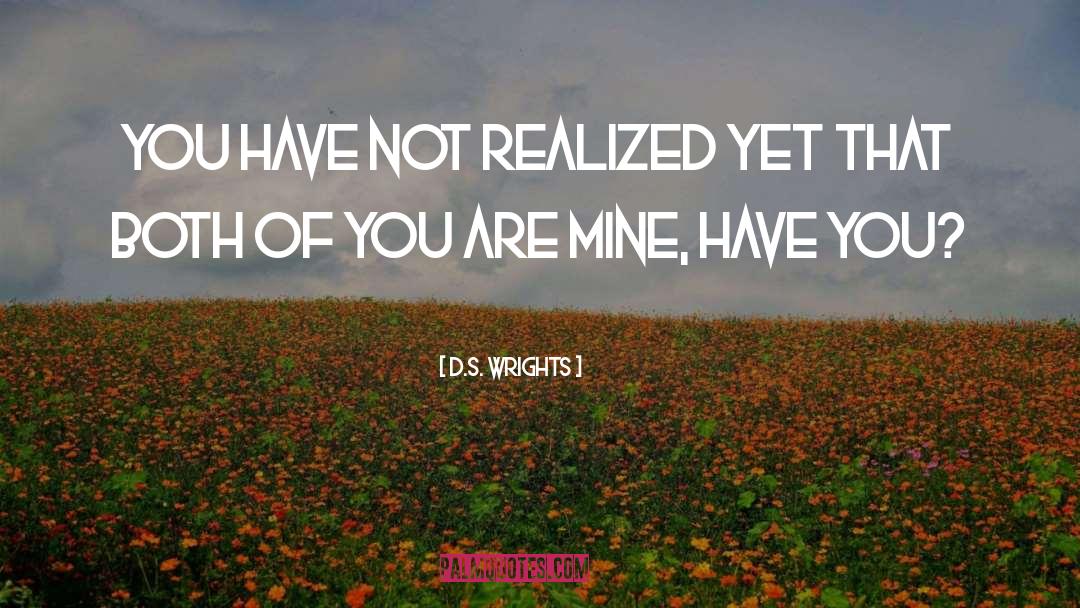 You Are Mine quotes by D.S. Wrights