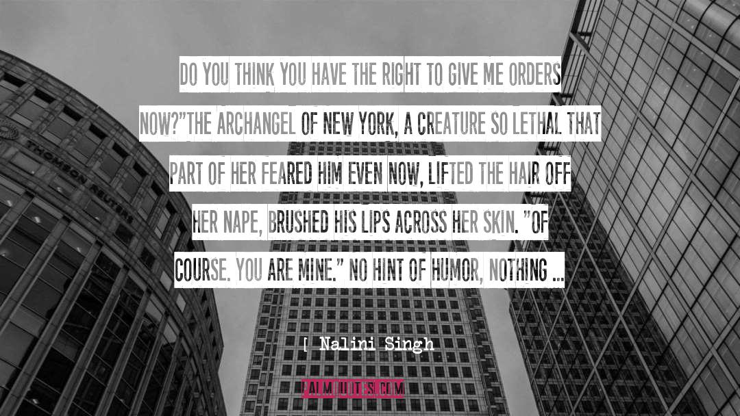 You Are Mine quotes by Nalini Singh