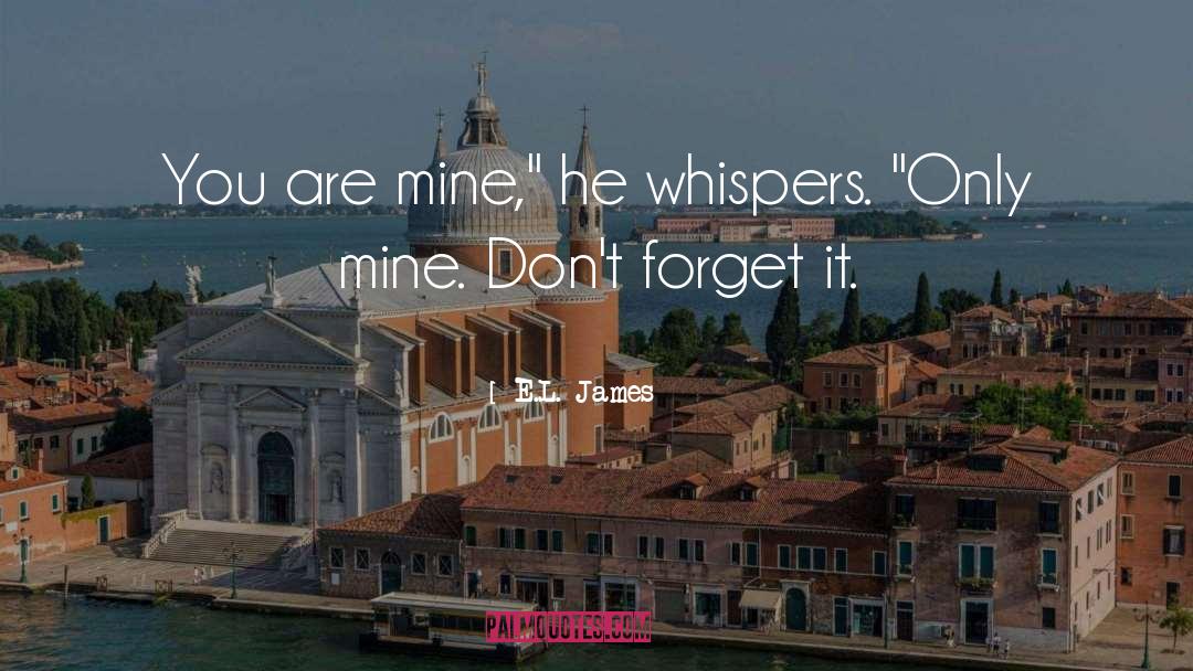 You Are Mine quotes by E.L. James