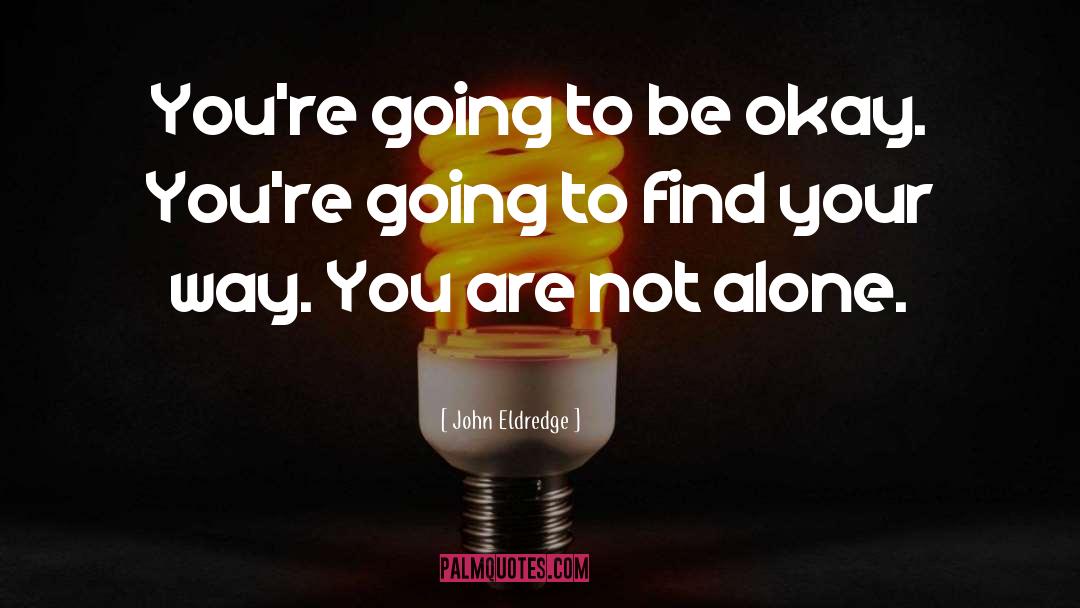 You Are Not Alone quotes by John Eldredge