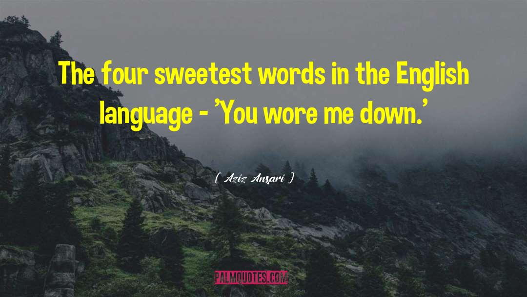 You Are The Sweetest Person I Have Ever Met quotes by Aziz Ansari