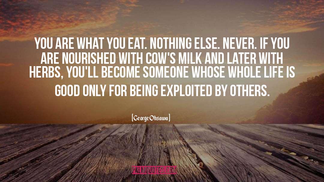 You Are What You Eat quotes by George Ohsawa