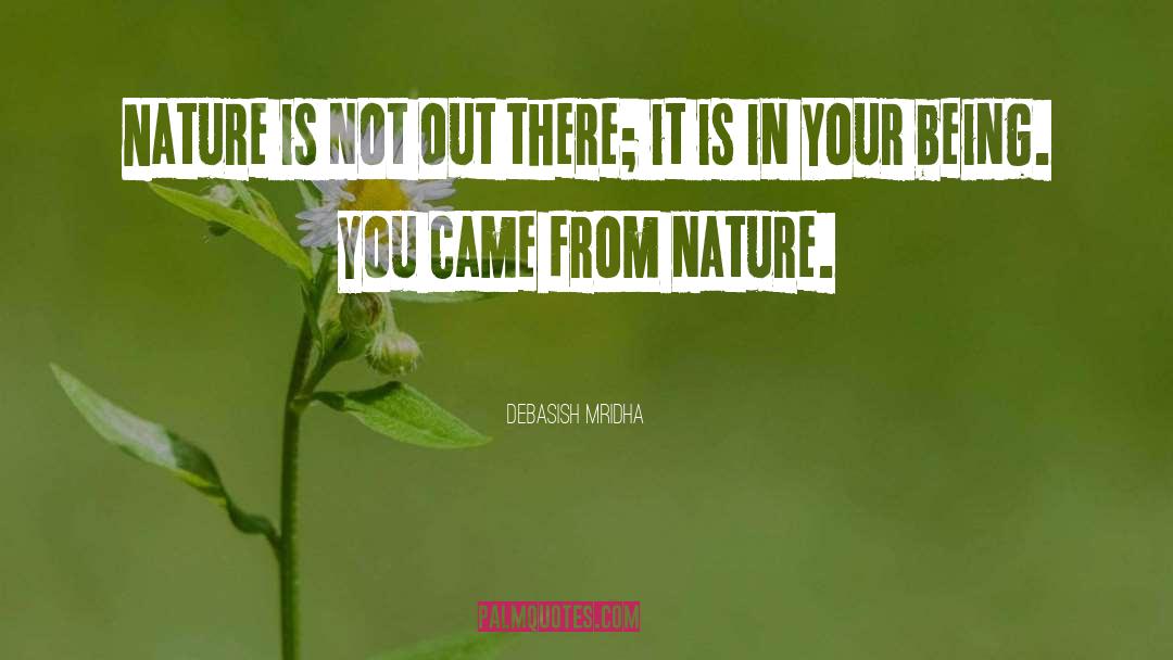 You Came From Nature quotes by Debasish Mridha