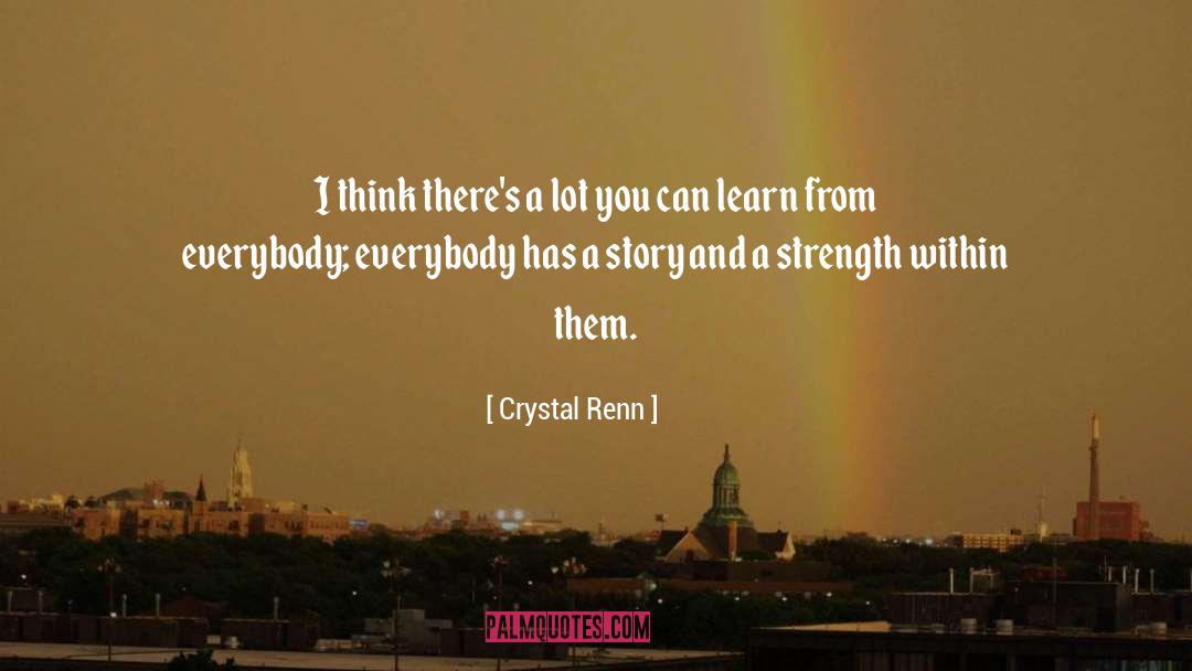 You Can Learn A Lot By Observing quotes by Crystal Renn