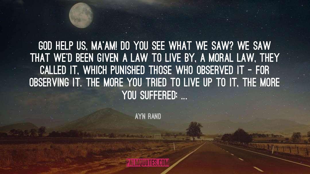 You Cheated quotes by Ayn Rand