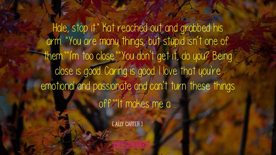 You Dont Get It quotes by Ally Carter