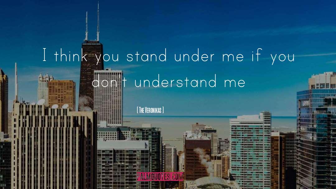 You Dont Understand Me quotes by The Veronikas