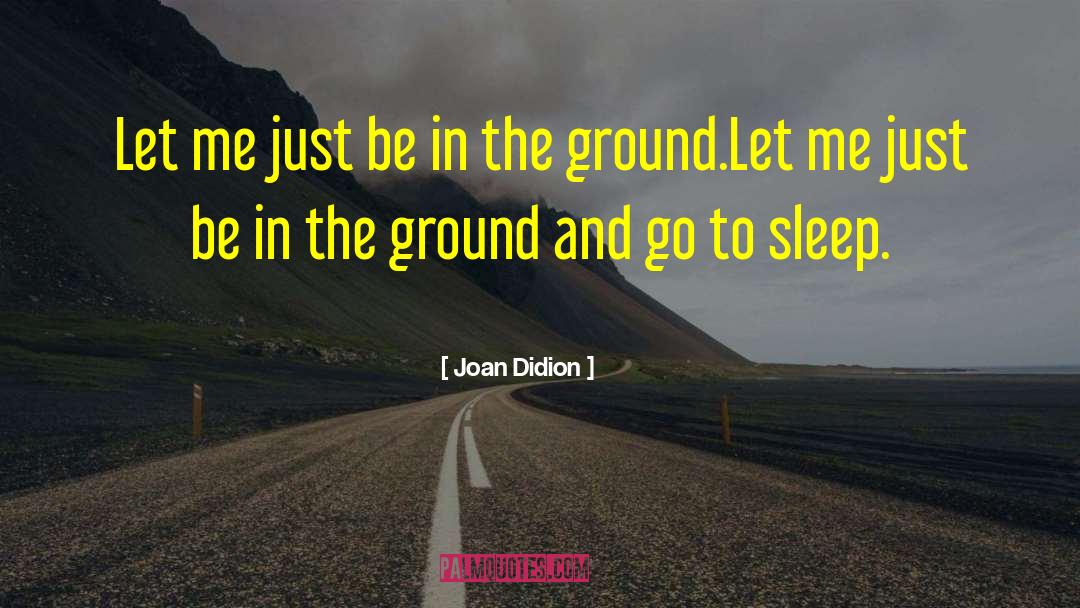 You Just Let Me Go quotes by Joan Didion
