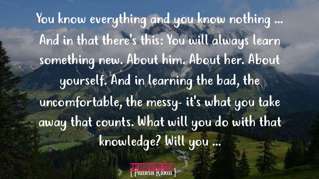 You Know Nothing quotes by Pamela Ribon