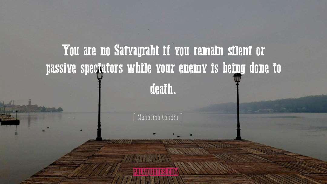 You Learn A Lot By Being Silent quotes by Mahatma Gandhi