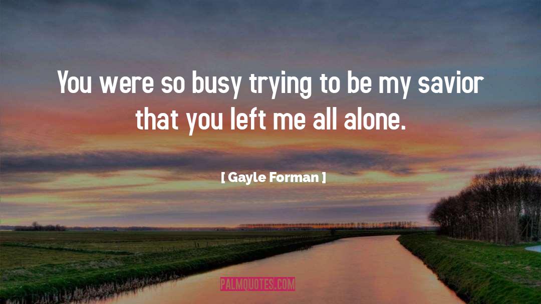 You Left Me quotes by Gayle Forman
