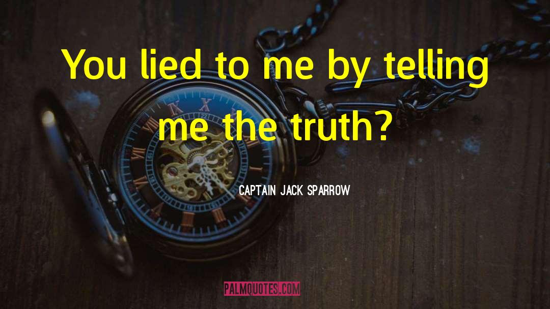 You Lied quotes by Captain Jack Sparrow
