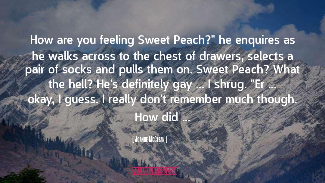 You Peach quotes by Joanne McClean