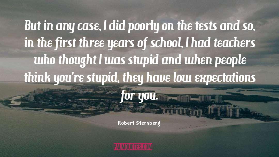 You Re Stupid quotes by Robert Sternberg