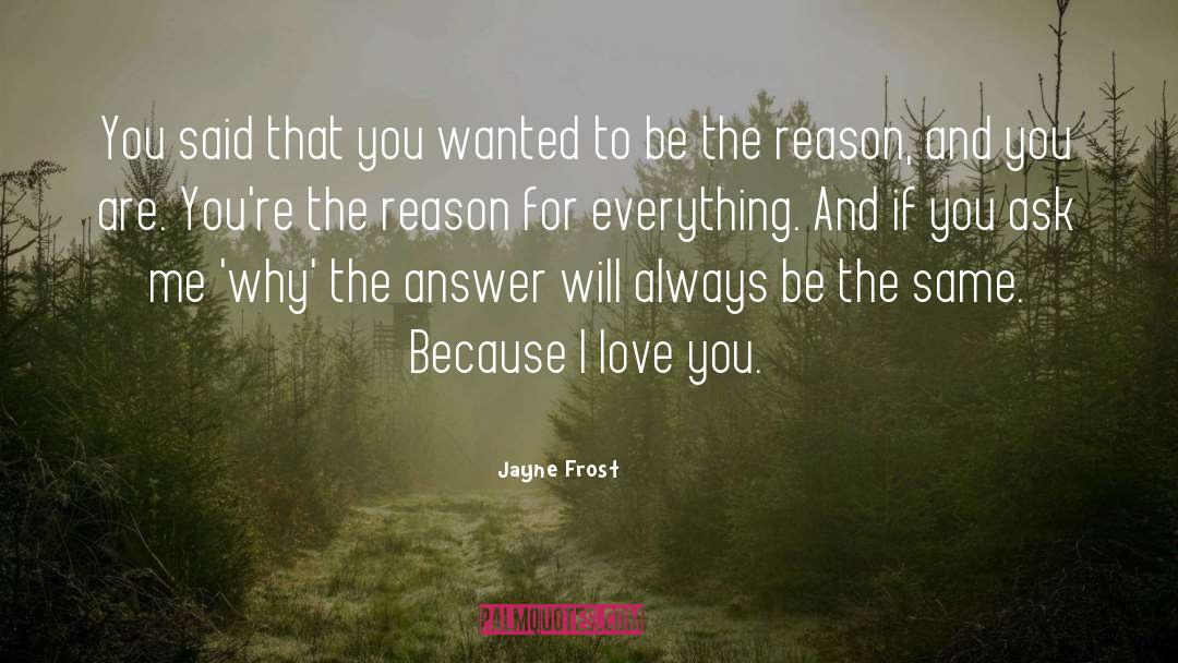 You Said quotes by Jayne Frost