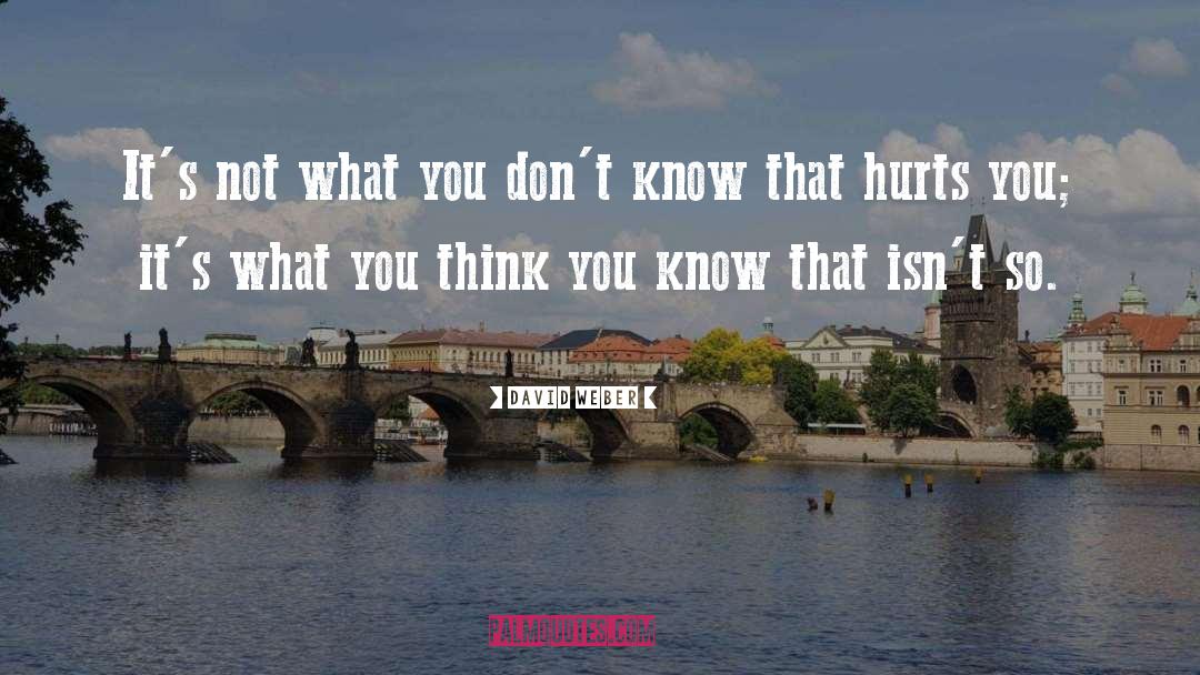 You Think You Know quotes by David Weber