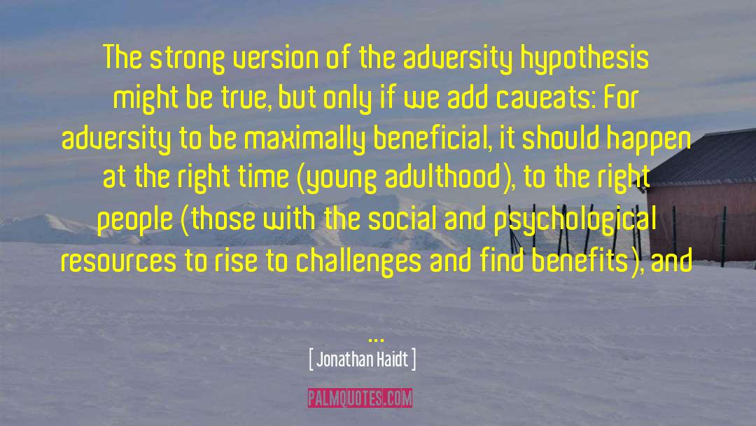 Young Adulthood quotes by Jonathan Haidt