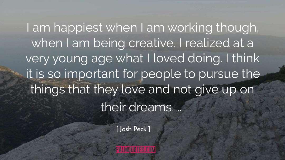 Young Age quotes by Josh Peck