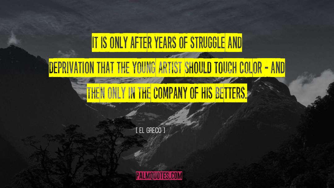 Young Artists quotes by El Greco