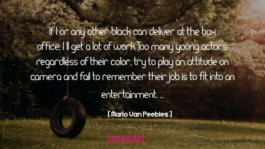 Young Black Males quotes by Mario Van Peebles