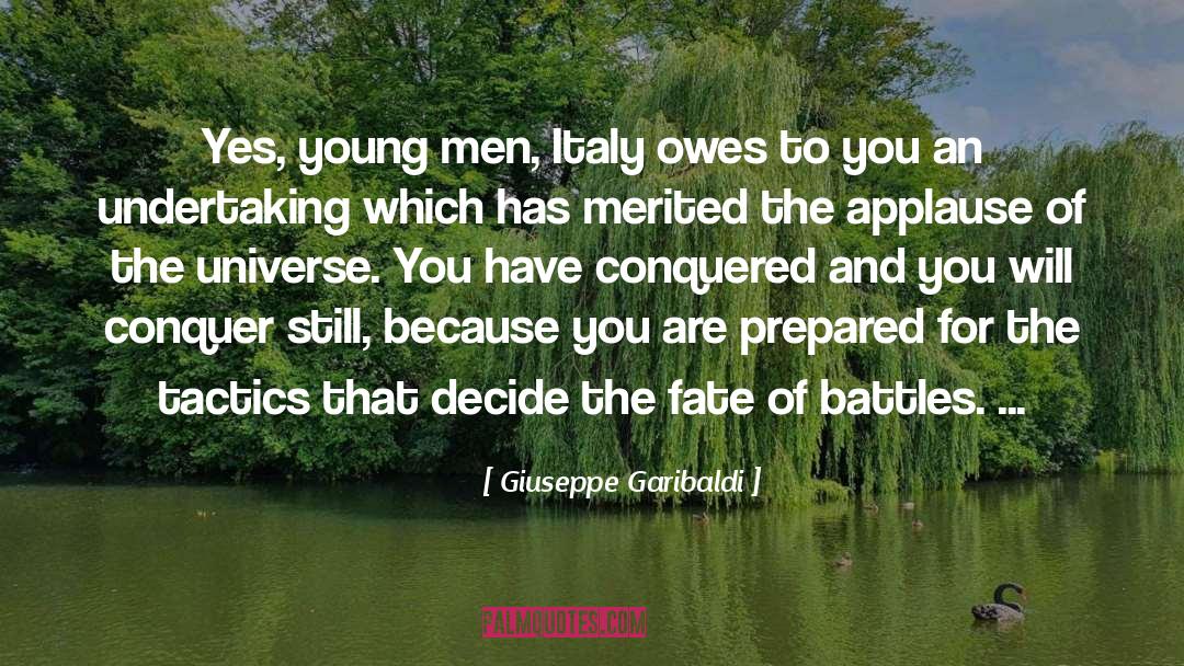 Young Men quotes by Giuseppe Garibaldi