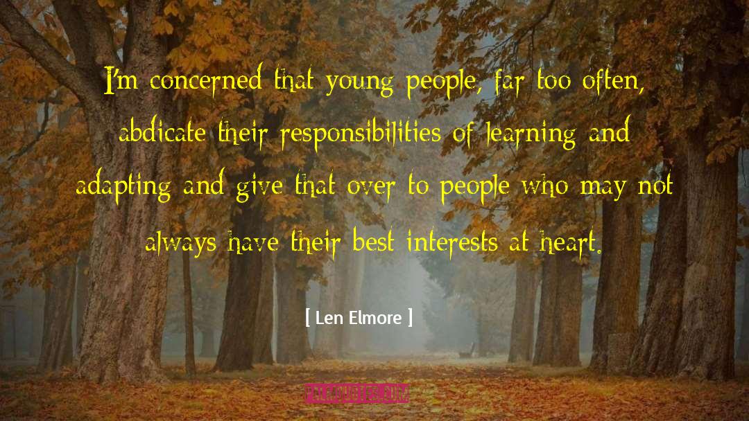 Young Spies quotes by Len Elmore