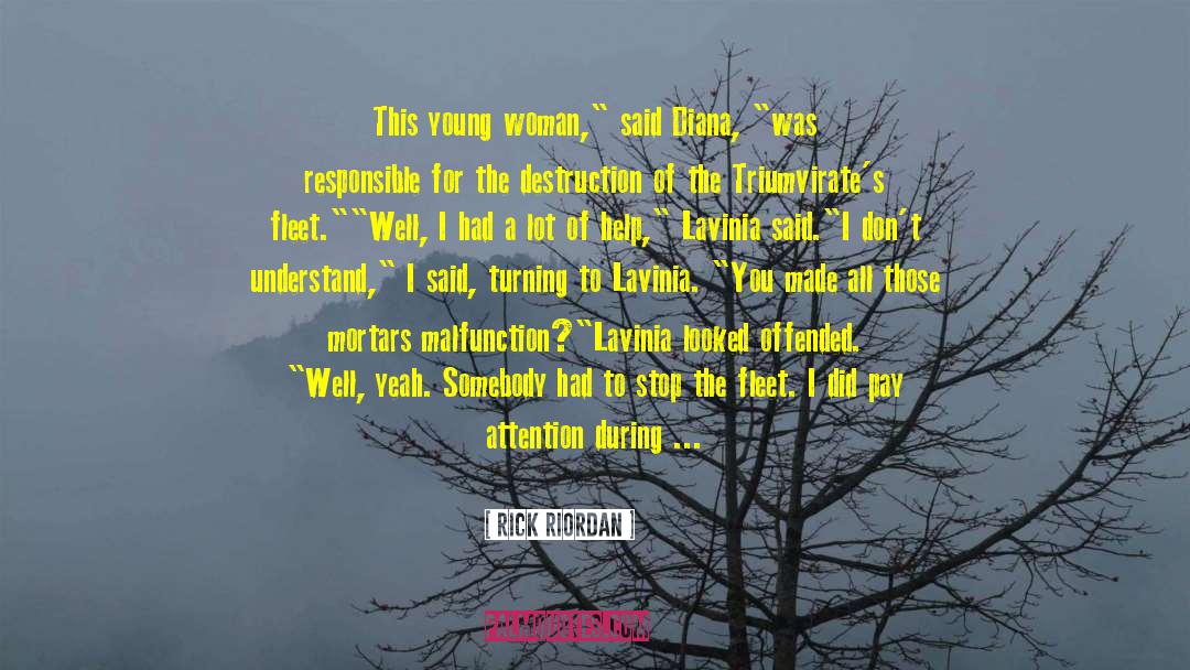 Young Woman quotes by Rick Riordan