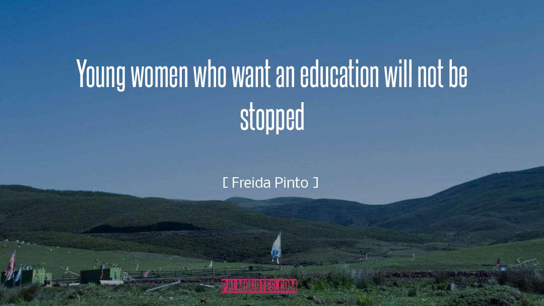 Young Women quotes by Freida Pinto