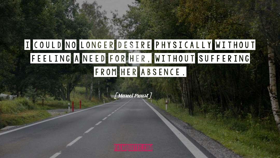 Your Absence quotes by Marcel Proust