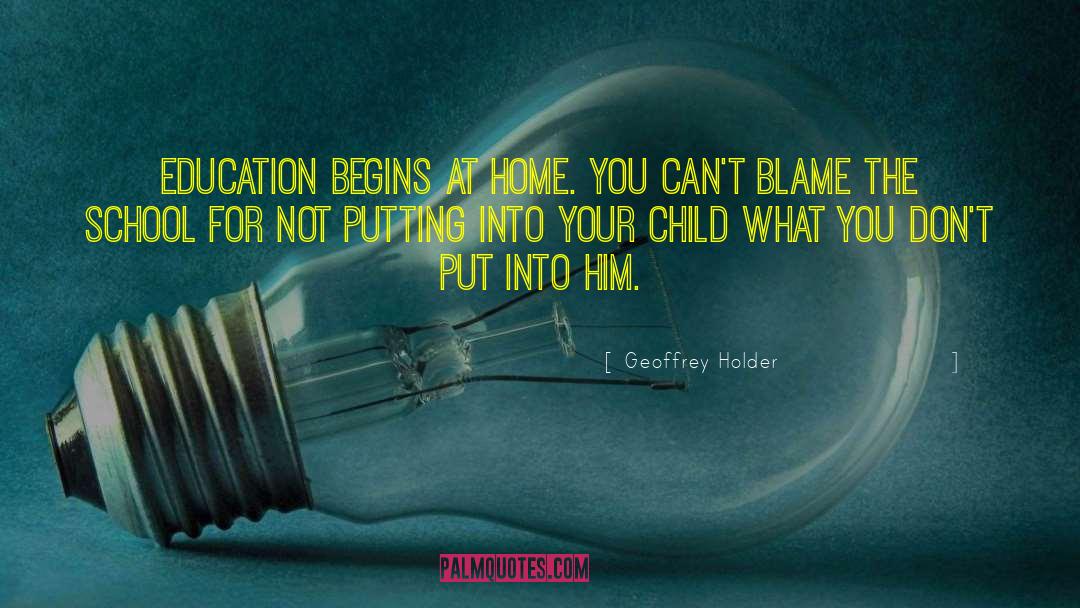 Your Child Hurting You quotes by Geoffrey Holder