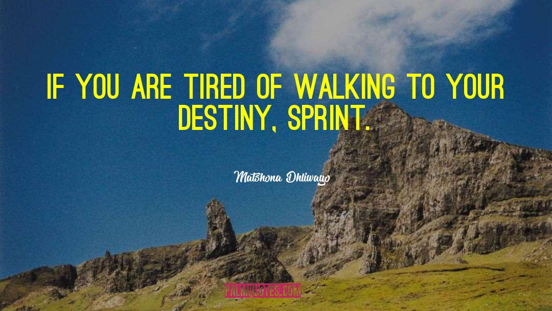 Your Destiny quotes by Matshona Dhliwayo