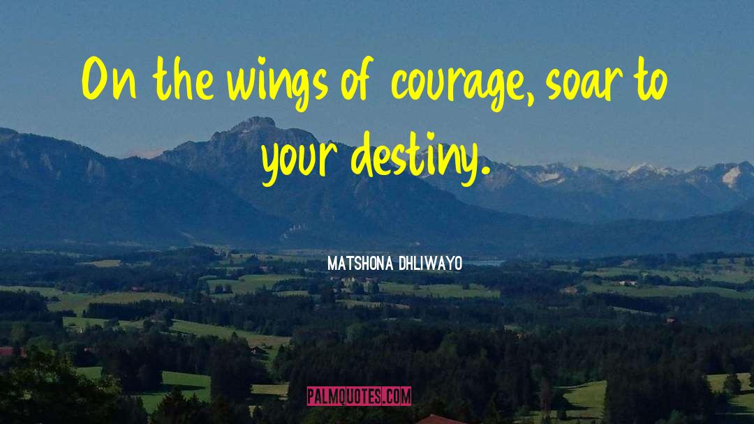 Your Destiny quotes by Matshona Dhliwayo