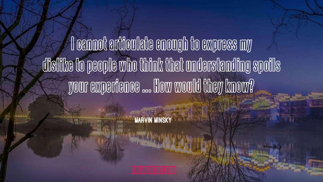 Your Experience quotes by Marvin Minsky