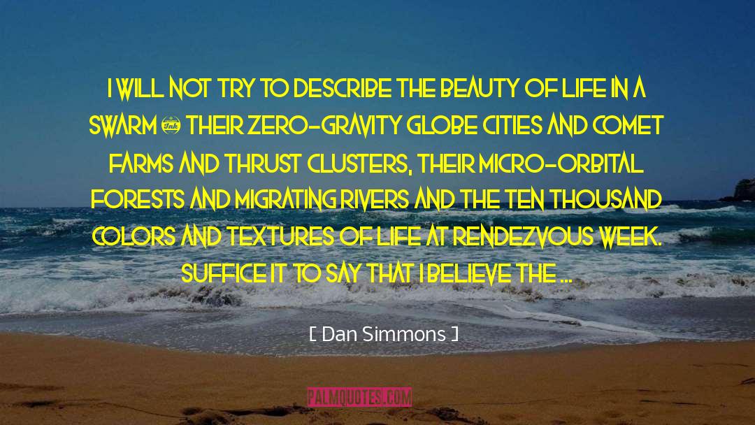 Your Eyes Reflect The Beauty quotes by Dan Simmons