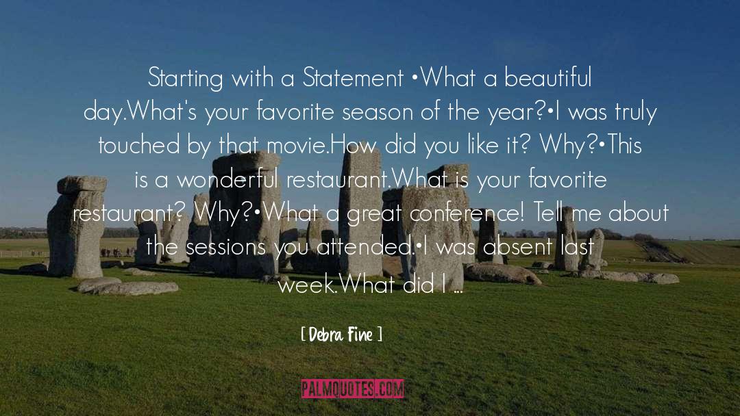 Your Favorite quotes by Debra Fine
