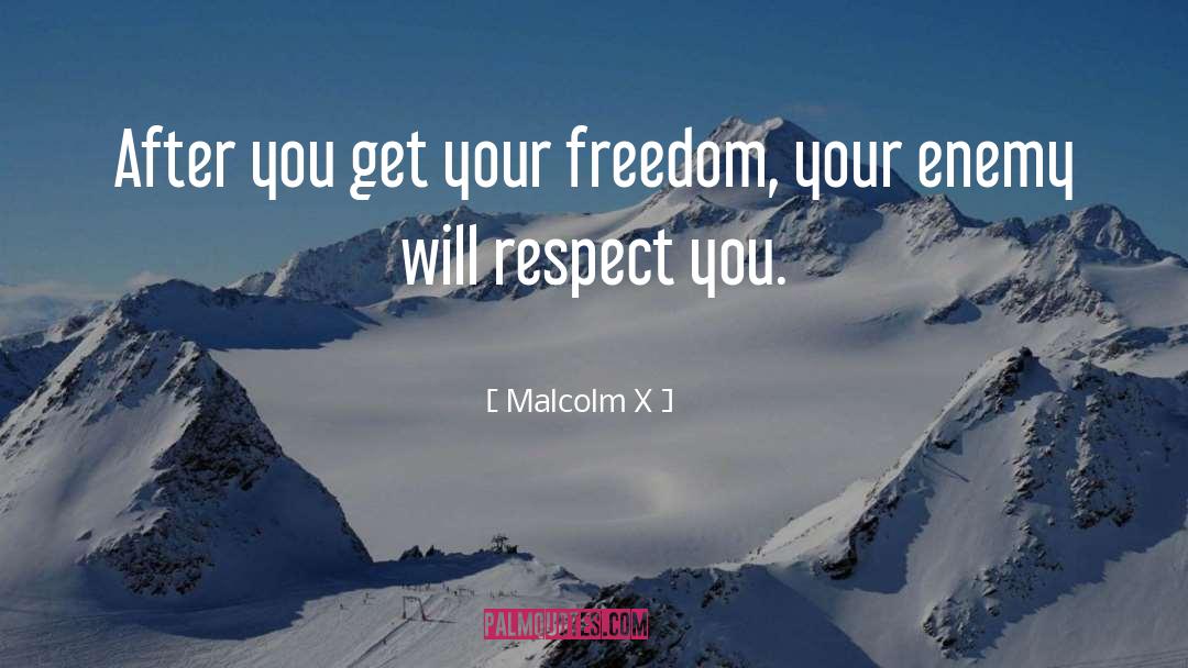 Your Freedom quotes by Malcolm X